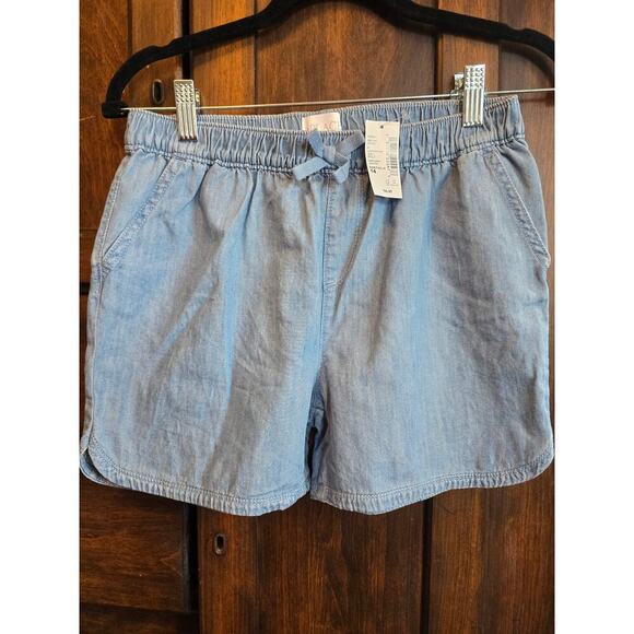 Lot of 2 -Chambray pull-on shorts size 14 - Picture 4 of 9
